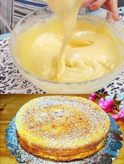 Wymieszaj 500 g jogurtu greckiego z 5 jajkami, Fantastyczne ciasto jogurtowe