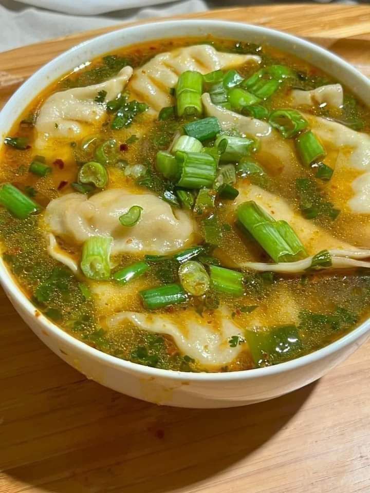 Łatwa zupa z pierogami