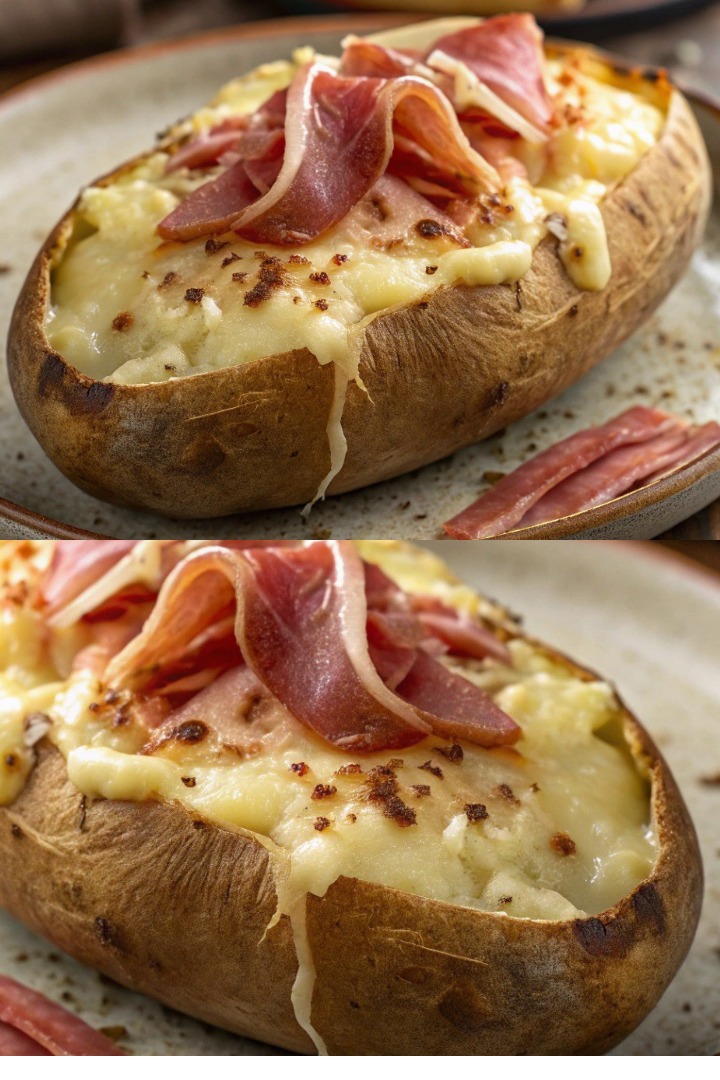 Ziemniaki Farszowane w Stylu Raclette – Pyszna Rozkosz