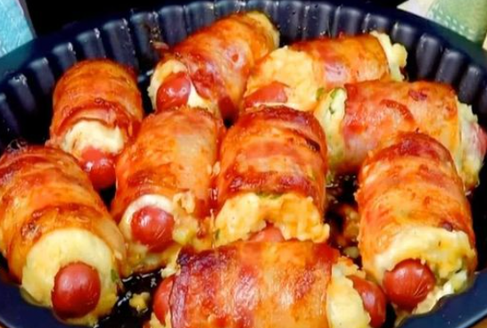 Bułeczki ziemniaczane z hot dogami – pyszny przepis, którego musisz spróbować