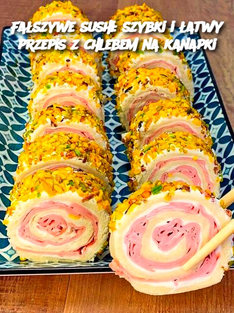 Fałszywe sushi: szybki i łatwy przepis z chlebem na kanapki