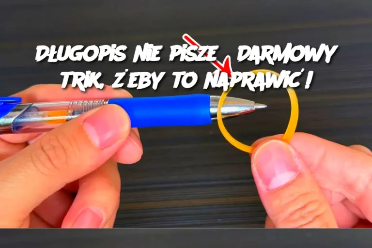 Długopis nie pisze? Darmowy trik, żeby to naprawić!