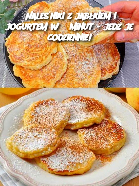 Naleśniki z jabłkiem i jogurtem w 5 minut – jedz je codziennie!