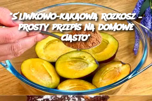 “Śliwkowo-kakaowa rozkosz – prosty przepis na domowe ciasto”