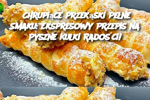 Chrupiące Przekąski Pełne Smaku: Ekspresowy Przepis na Pyszne Kulki Radości!