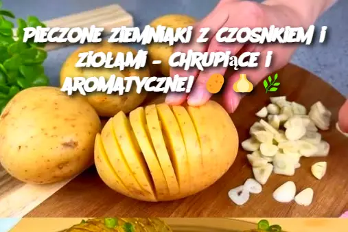 Pieczone ziemniaki z czosnkiem i ziołami – chrupiące i aromatyczne!