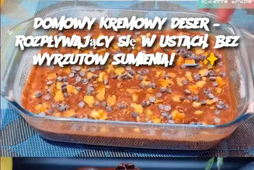 Domowy Kremowy Deser – Rozpływający się w Ustach, Bez Wyrzutów Sumienia!