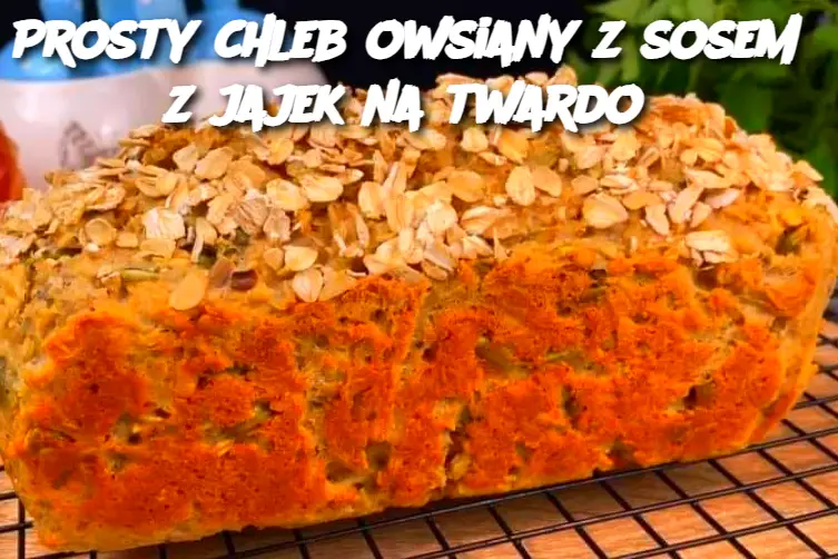 Prosty chleb owsiany z sosem z jajek na twardo