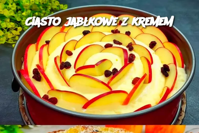 Ciasto jabłkowe z kremem