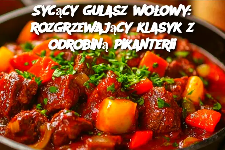 Sycący gulasz wołowy: rozgrzewający klasyk z odrobiną pikanterii