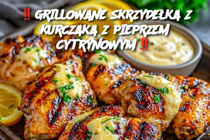 GRILLOWANE SKRZYDEŁKA Z KURCZAKA Z PIEPRZEM CYTRYNOWYM
