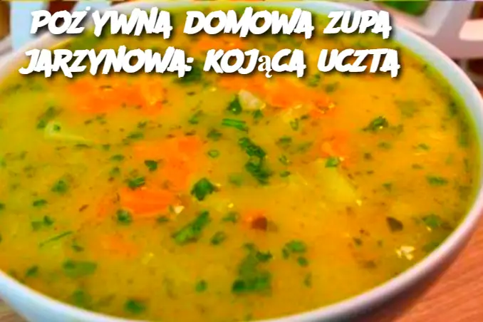 Pożywna domowa zupa jarzynowa: kojąca uczta