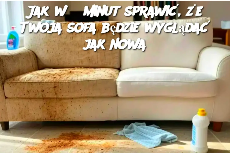 Jak w 5 minut sprawić, że Twoja sofa będzie wyglądać jak nowa
