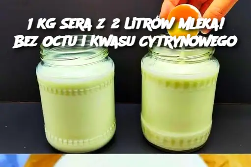 1 kg Sera z 2 Litrów Mleka! Bez Octu i Kwasu Cytrynowego
