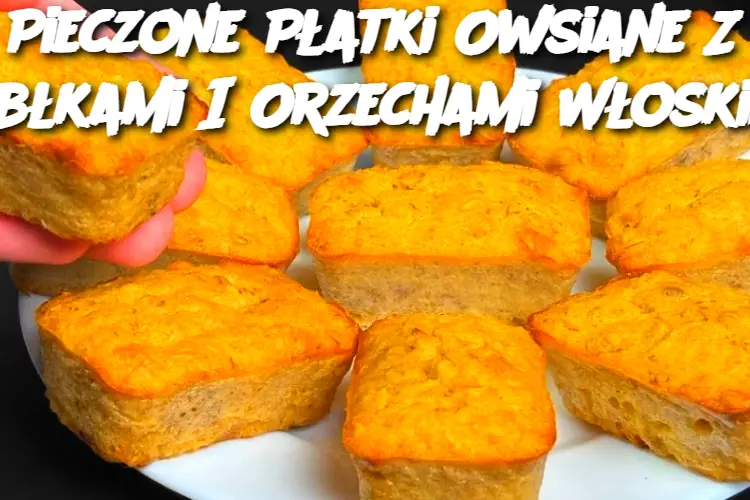 Pieczone Płatki Owsiane Z Jabłkami I Orzechami Włoskimi
