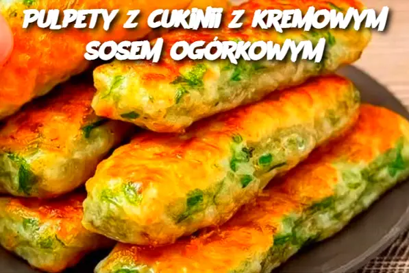 Pulpety z cukinii z kremowym sosem ogórkowym