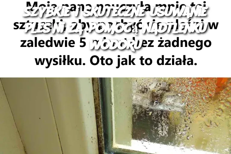 Szybkie i skuteczne usuwanie pleśni za pomocą nadtlenku wodoru
