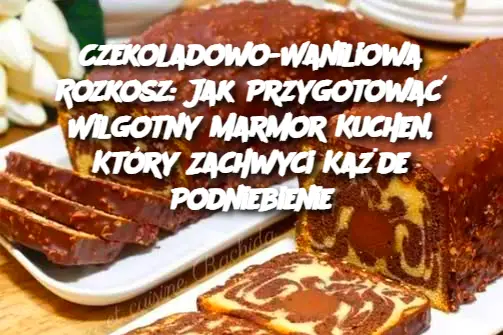 Wprowadzenie Marmor Kuchen, znany również jako ciasto marmurkowe, to klasyczny deser, który łączy w sobie delikatność wanilii i głębię czekolady. Jego charakterystyczny wygląd, przypominający marmurowy wzór, sprawia, że jest nie tylko pyszny, ale także estetyczny. W tym artykule dowiesz się, jak krok po kroku przygotować wilgotne i aromatyczne ciasto marmurkowe, które zachwyci każdego.  Składniki:  zobacz więcej na następnej stronie Reklama