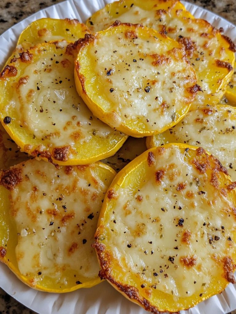 Serowe pieczone krążki dyni