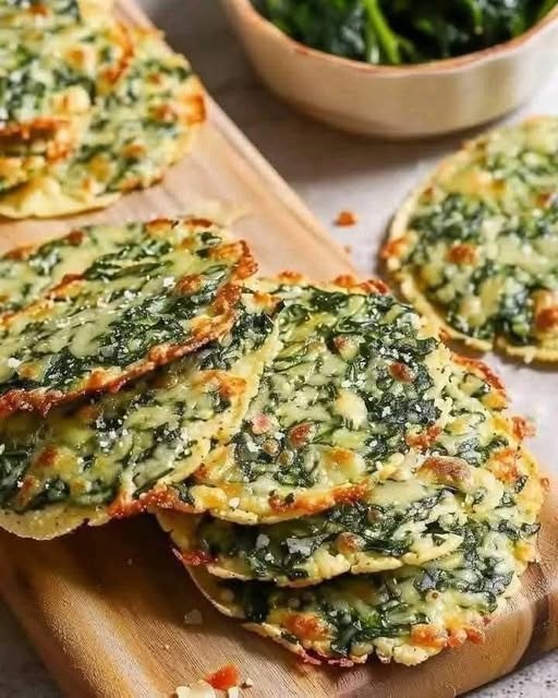 Śródziemnomorskie chipsy ze szpinakiem i fetą