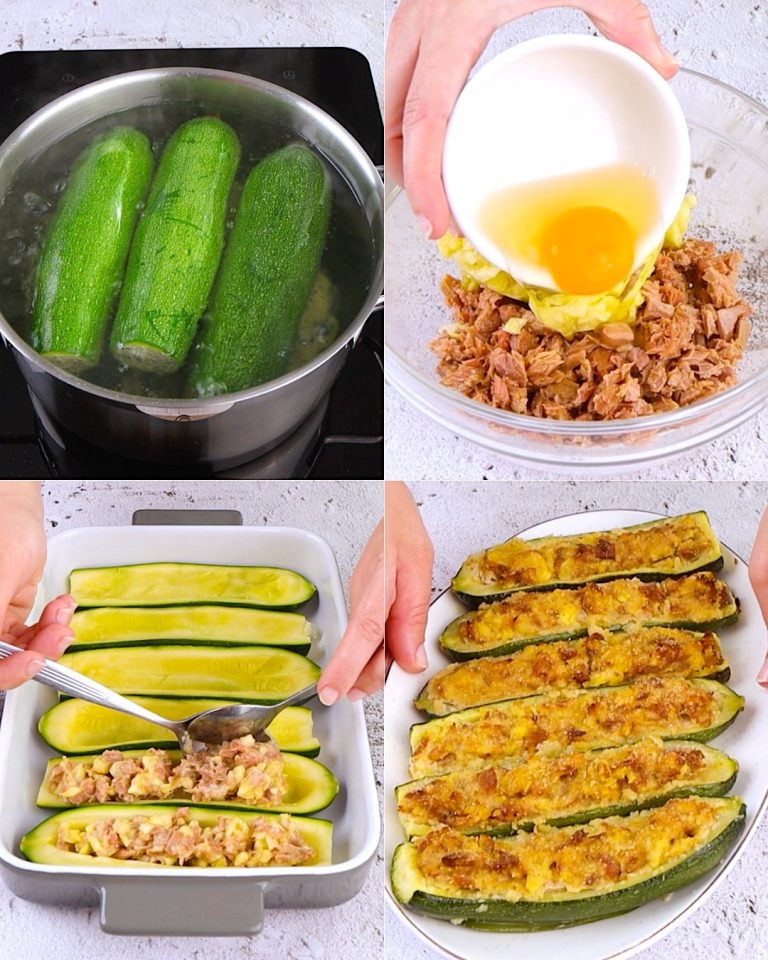 Zblanszuj 3 cukinie, wyjmij je i nafaszeruj w ten sposób!