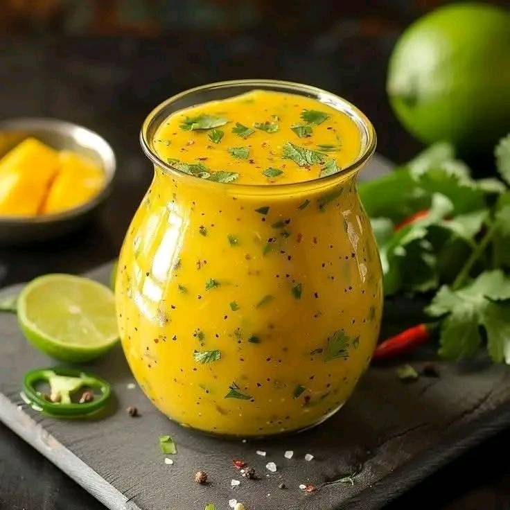 Słodko-ostry sos czosnkowy mango