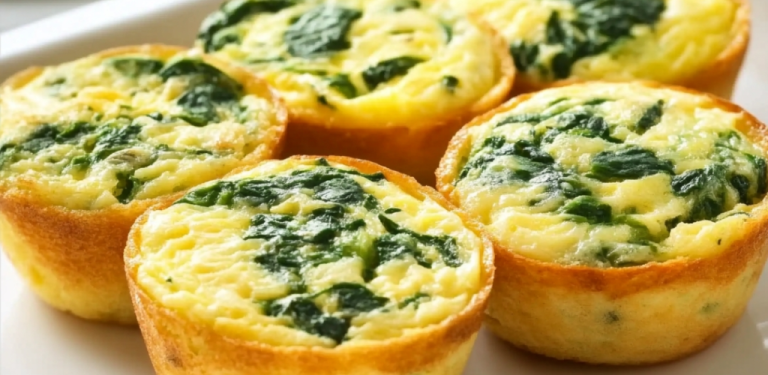 Przepis na muffiny ze szpinakiem i serem