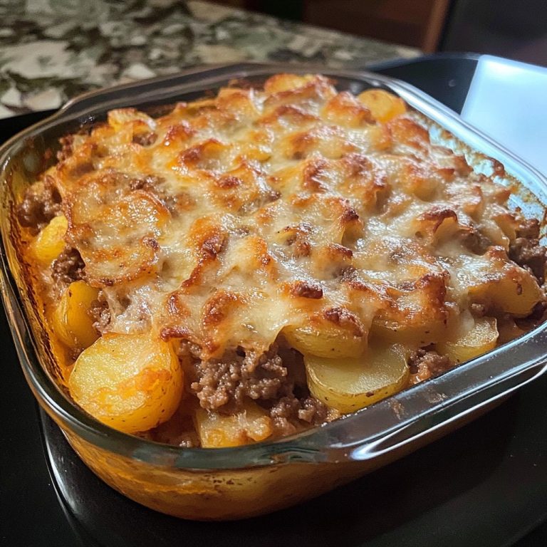 Najlepsza zapiekanka ziemniaczana z hamburgerem