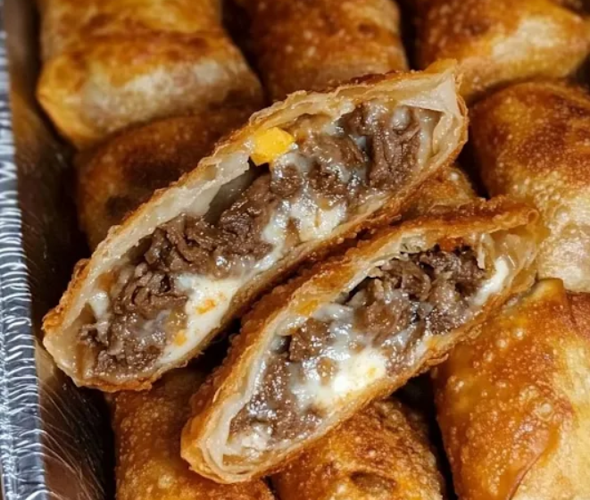 Roladki jajeczne Philly Cheesesteak: