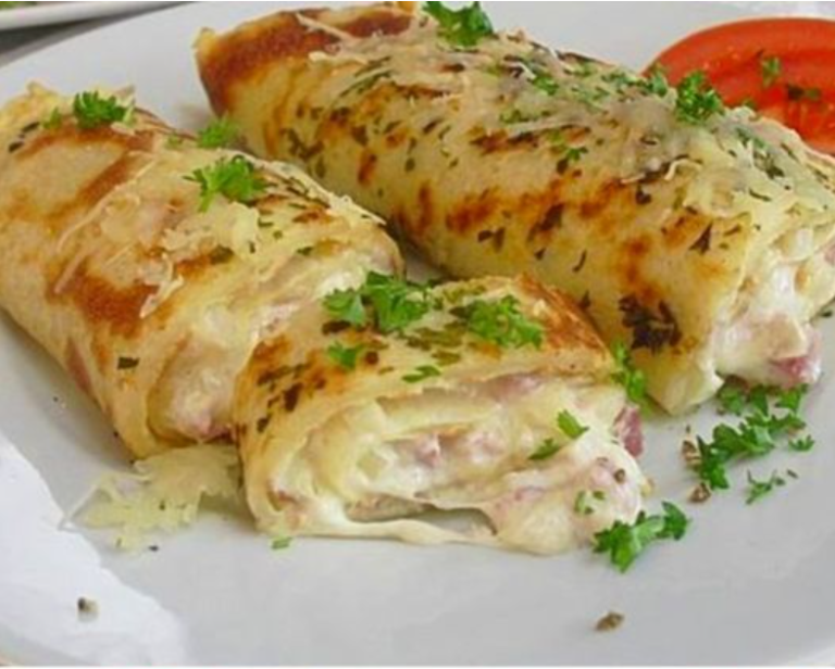 Mmmmmmm pyszne! – Naleśniki z szynką i serem