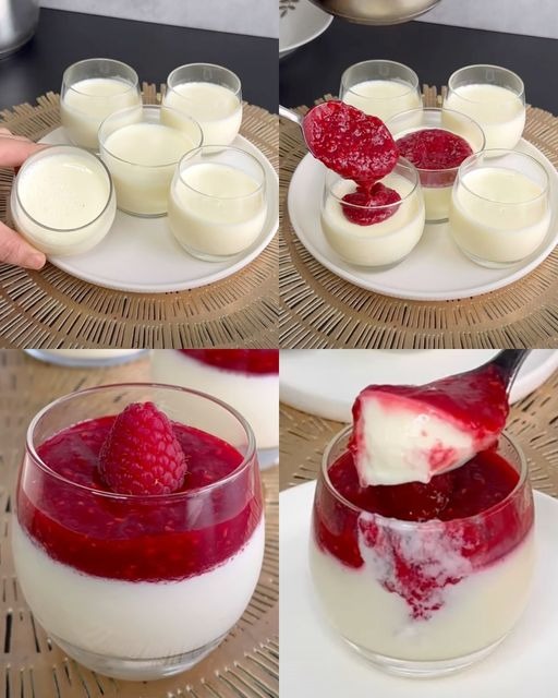 Zmysłowa Panna Cotta z Malinami – Przepis na Deser, który Wzbudzi Zaskoczenie!
