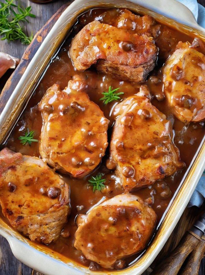 Nazywa się to „Pork Chop Supreme” i mój mąż zawsze czuje się, gdy je je, jak król