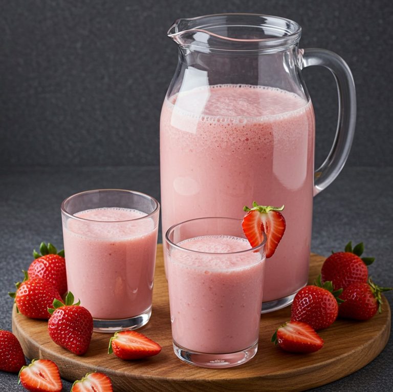 Kremowa truskawkowa woda Agua Fresca