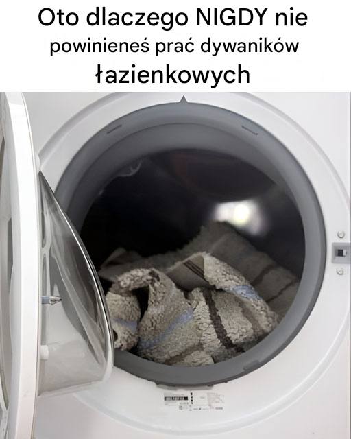 Dlaczego nie należy prać mat łazienkowych w pralce