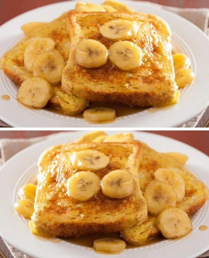 Przepis na tosty francuskie Brioche z karmelizowanymi bananami