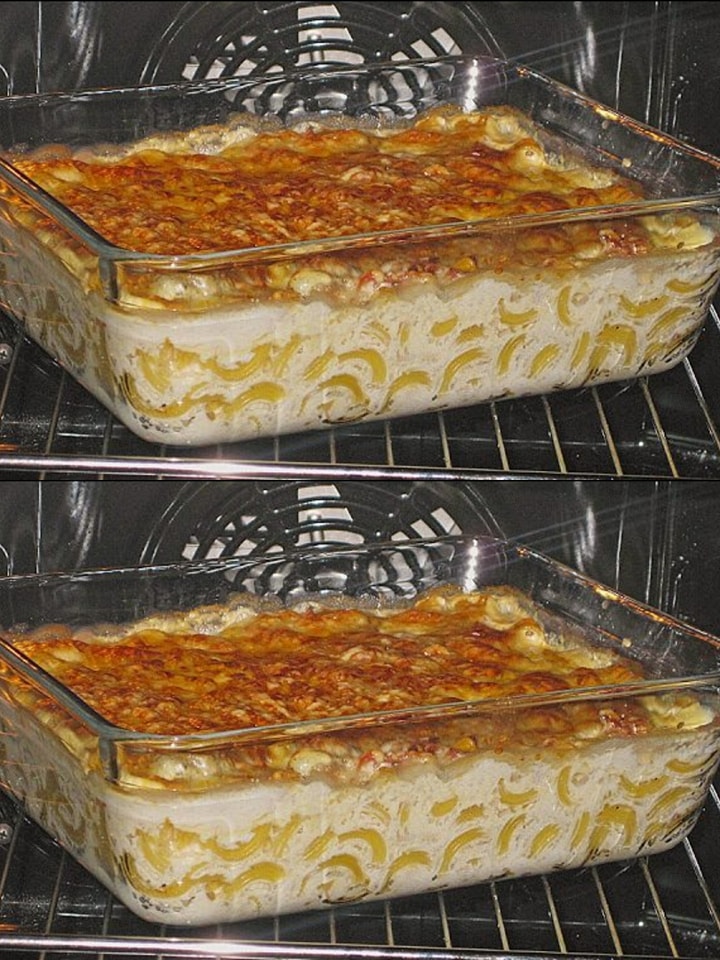 Najlepsza zapiekanka z szynką makaronową