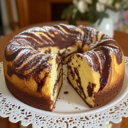 Bardzo miękka babka marmurkowa