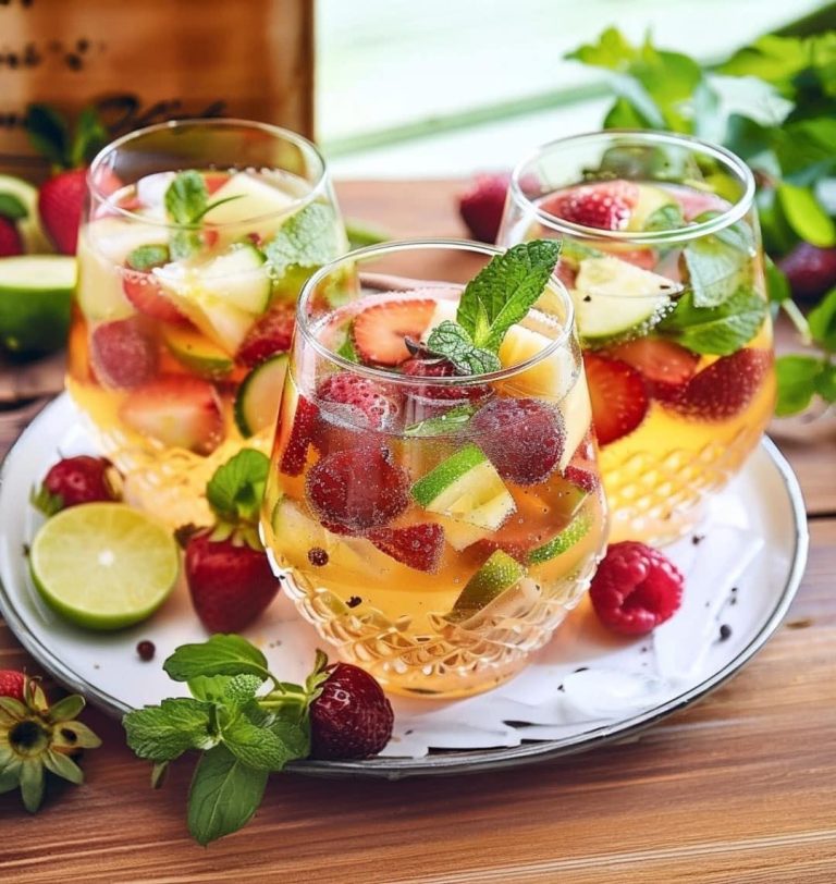Letnia Uczta Smaków: Orzeźwiająca Biała Sangria z Owocami Sezonu