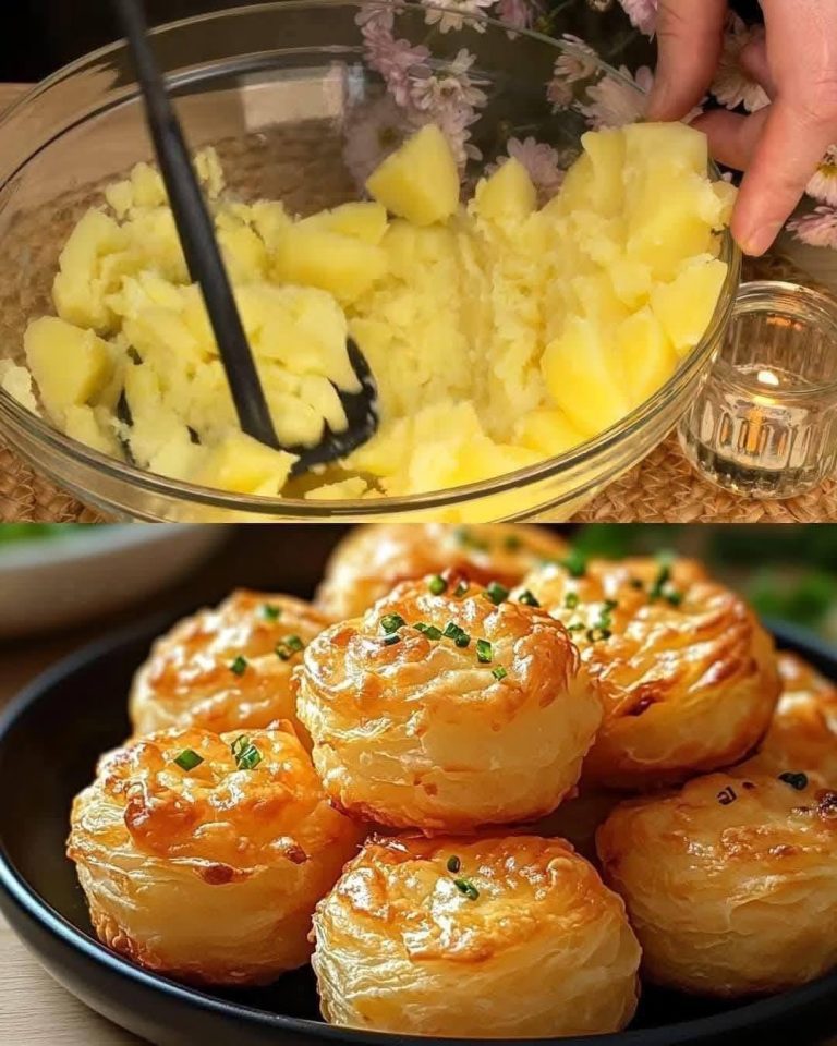 Ptysie z serem i puree ziemniaczanym