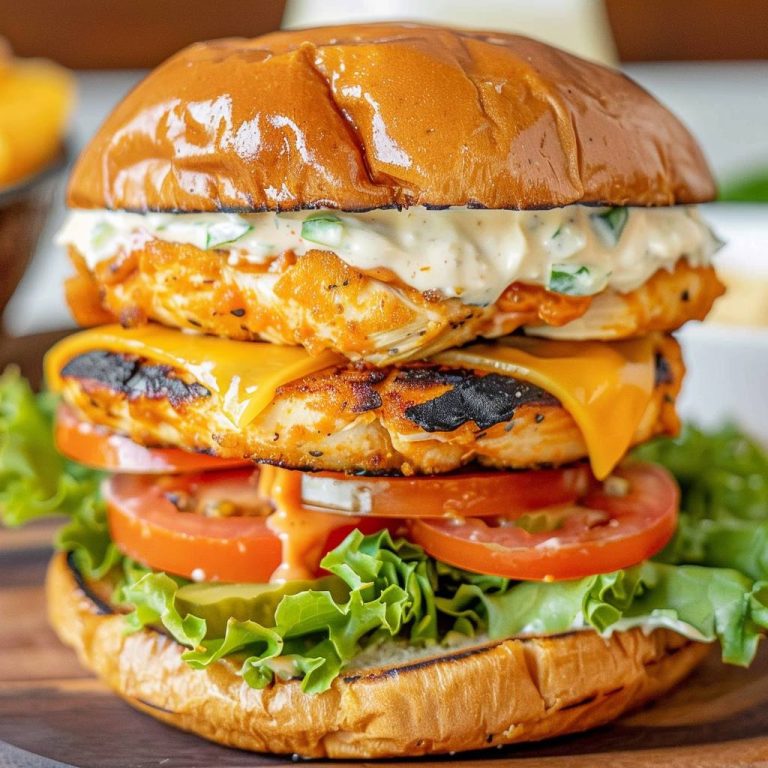 Soczyste Burgery z Kurczakiem i Aksamitnym Sosem Cheddar Ranch