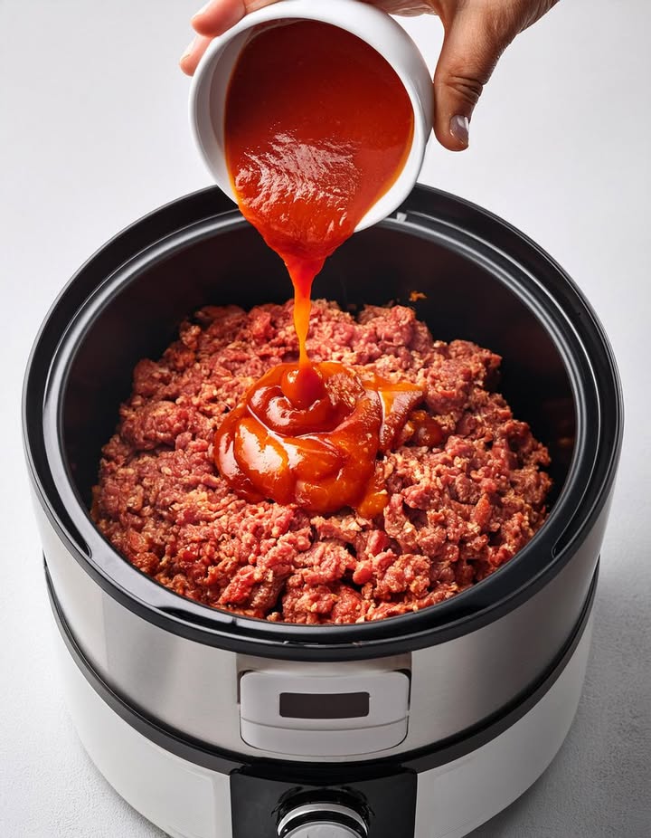 Do sosu marinara do surowej mielonej wołowiny w wolnowarze. Nigdy więcej nie będziesz chciał robić makaronu w żaden inny sposób