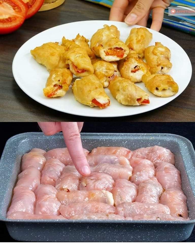 Zafunduj sobie ten przepis na faszerowaną pierś z kurczaka w piekarniku