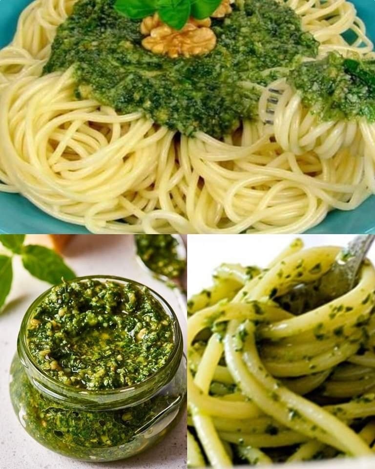 Pyszne spaghetti z pesto