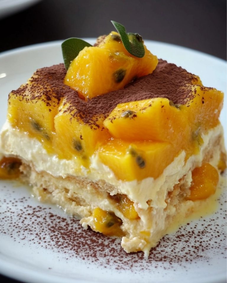 Tiramisu w Tropikalnym Stylu: Mango i Marakuja w Zaskakującej Kombinacji