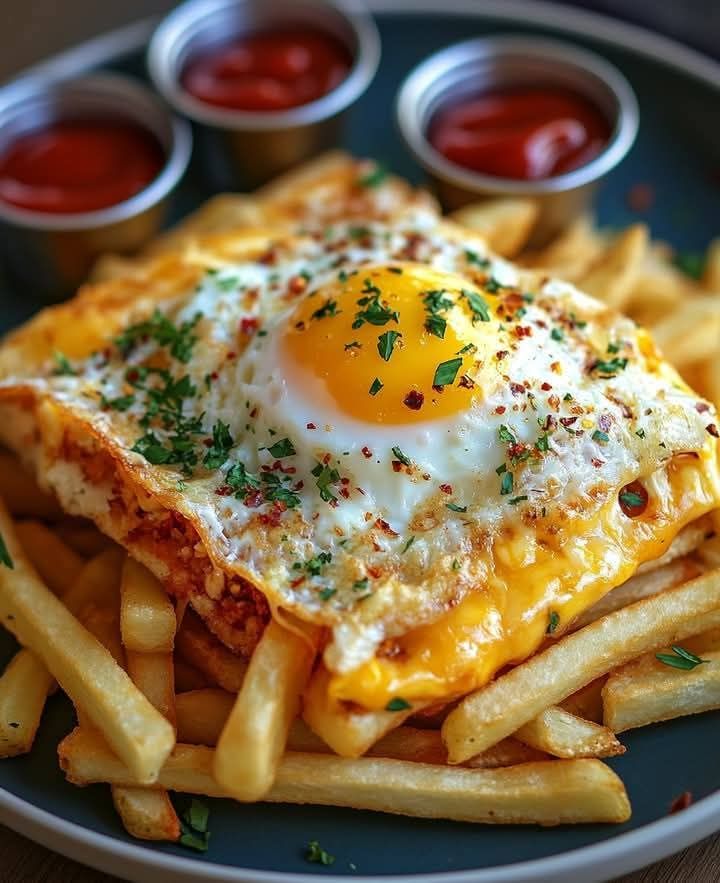 Jajeczny Wrap z Serem i Frytkami – Szybki i Pyszny Pomysł na Domowy Fast Food