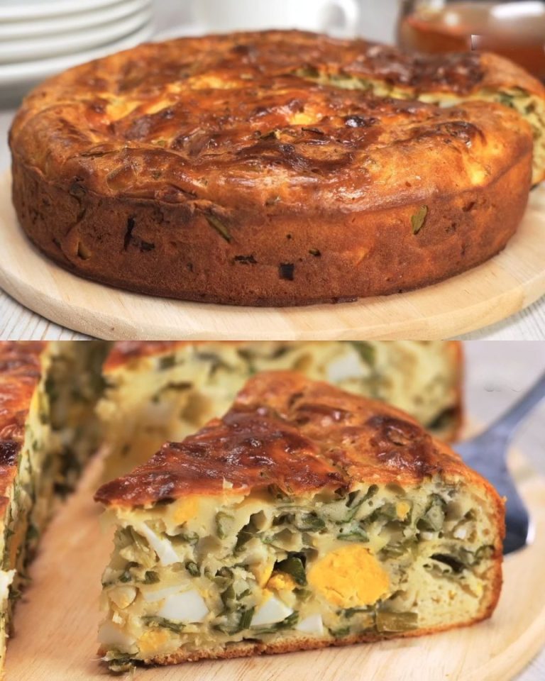 Ciasto Zalivnoy z jajkiem i zieloną cebulą