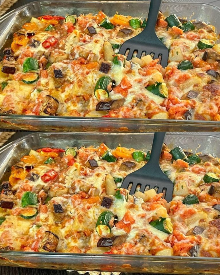 Przepis na pieczone warzywa z mozzarellą