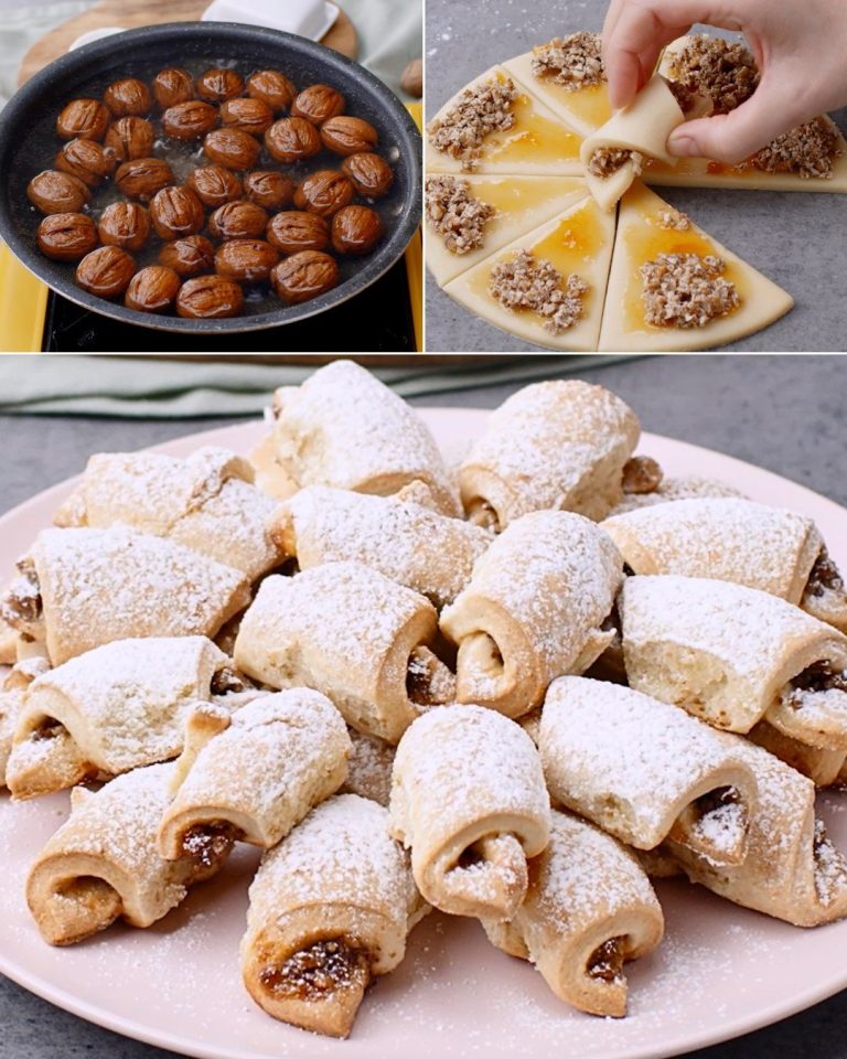 Ciastka nadziewane orzechami i dżemem