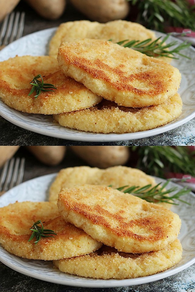 Eskalopki ziemniaczane z serem ricotta