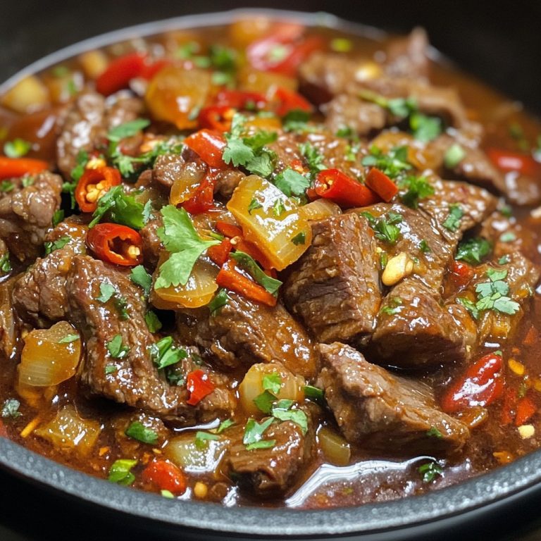Język wołowy z sosem pomidorowym chili